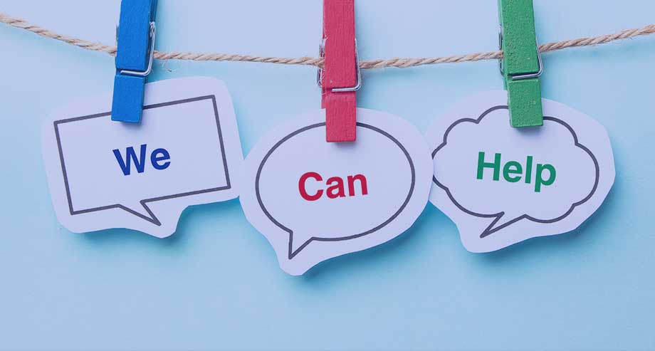 We can help