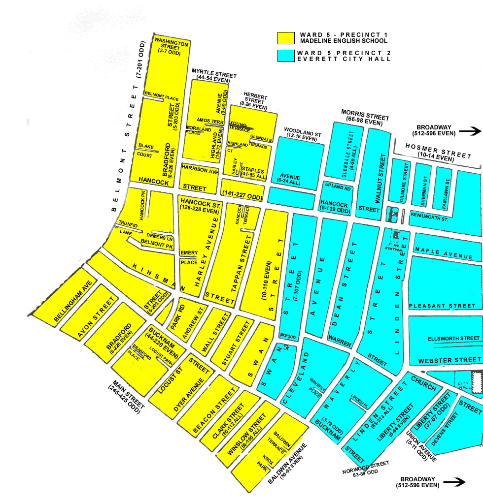 Ward And Precinct For My Address Wards & Precincts - Everett, Ma - Official Website