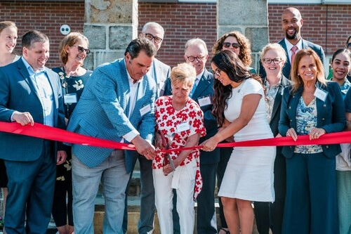 Mayor DeMaria at the 2023 Mother Theresa Ribbon Cutting Ceremony
