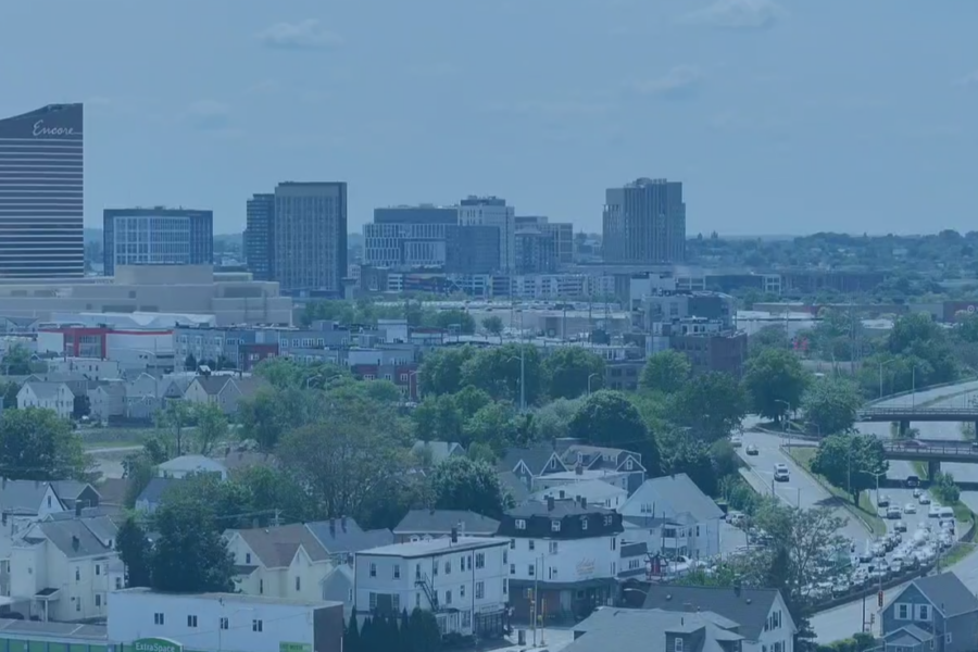 City drone shot 2