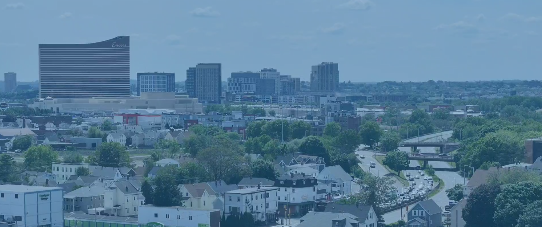 City drone shot 2