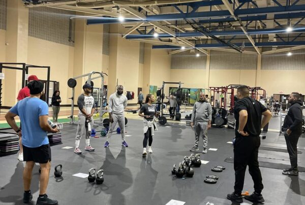 Local Everett Residents Working Out at the Wellness Center in the Old High School