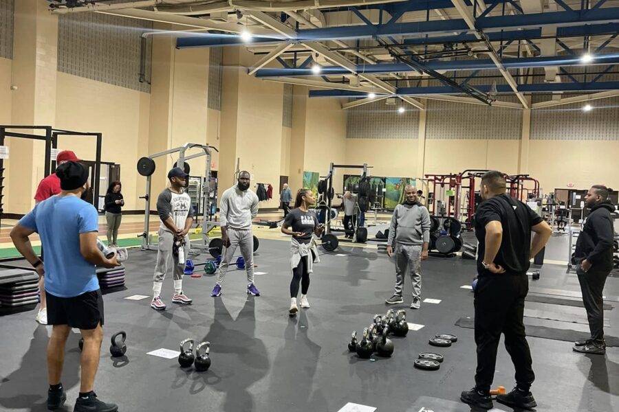 Local Everett Residents Working Out at the Wellness Center in the Old High School
