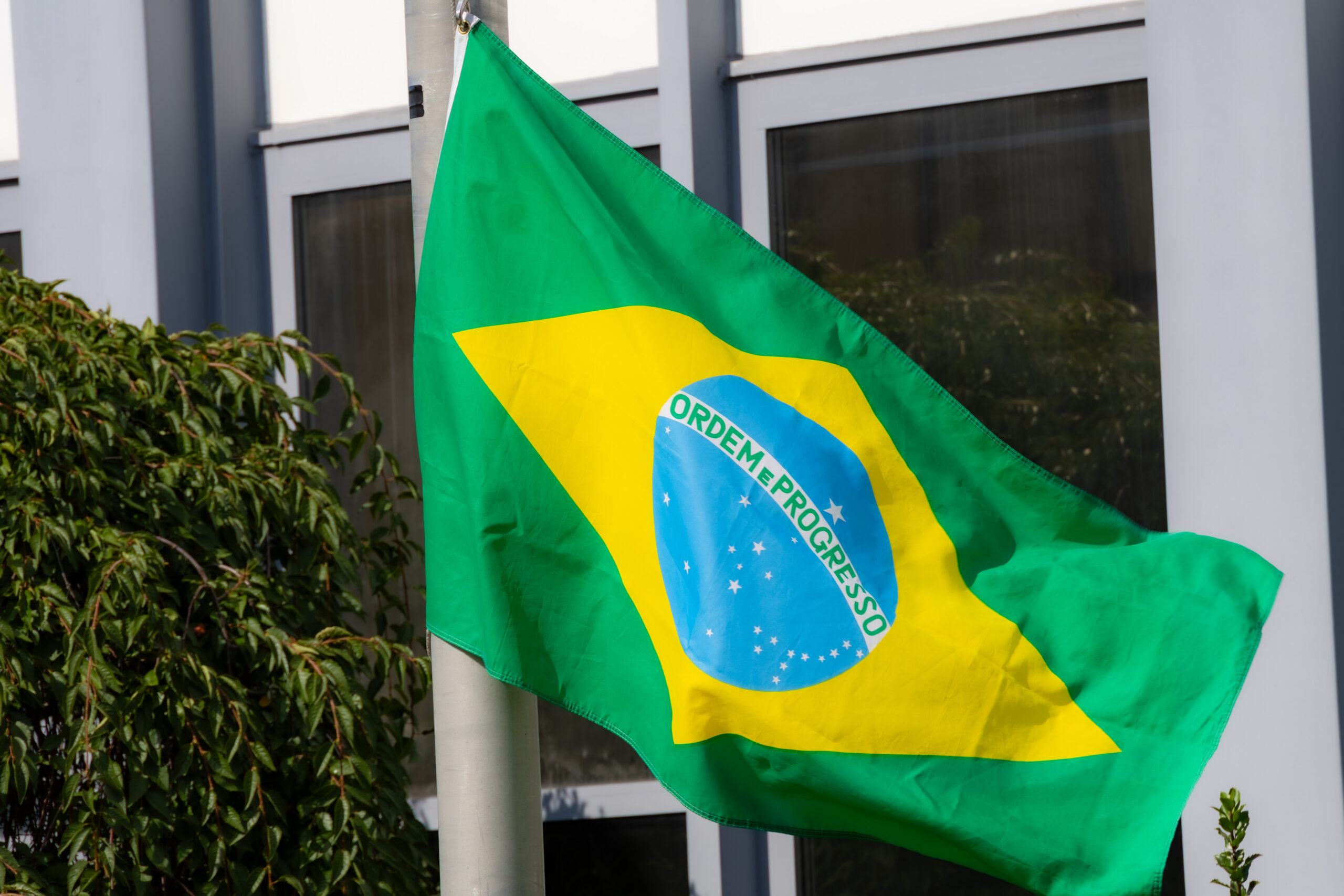 Brazilian Flag at City Hall