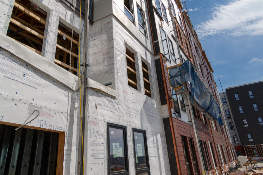 Image of the outside of the construction being done at 25 Garvey street