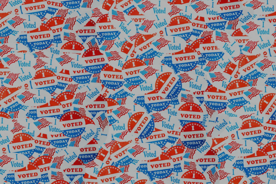 A pile of "I Voted" stickers